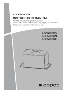 Manual Aspes AGF5200CX Cooker Hood