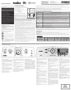 Manual de uso Mabe SMG17R8MSDBB0 Secadora