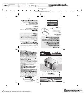 Handleiding Mabe HMFM6036EI1 Oven