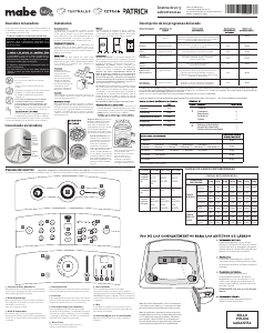 Manual de uso Mabe LMA48100WDBB0 Lavadora