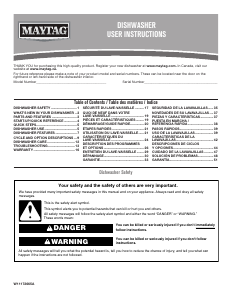 Manual de uso Maytag MDB8989SHW Lavavajillas