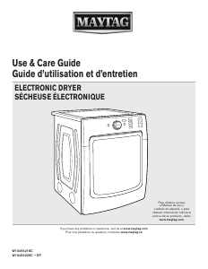 Mode d’emploi Maytag MED8000AG Sèche-linge