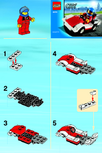 Käyttöohje Lego set 30150 City Kilpa-auto