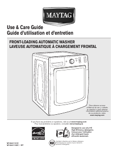 Manual Maytag MHW8000AG Washing Machine