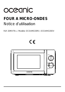 Mode d’emploi Oceanic OCEAMO20RV Micro-onde