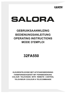 Bedienungsanleitung Salora 32FA550 LED fernseher