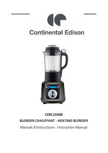 Handleiding Continental Edison CEBC1000B Blender