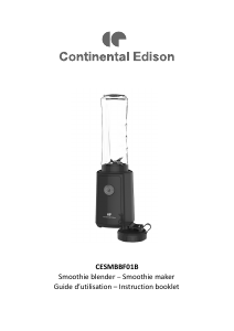 Manual Continental Edison CESMBBF01B Blender