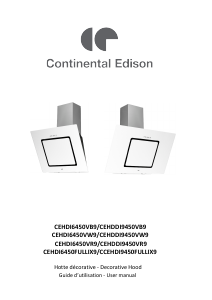 Manual Continental Edison CEHDI6450VR9 Cooker Hood