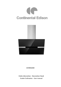 Handleiding Continental Edison CEH9062BV Afzuigkap