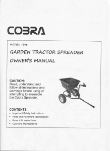 Manual Cobra TS45 Spreader