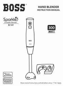 Manual Boss B141 Sparkle Hand Blender