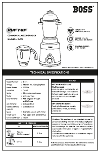 Handleiding Boss B271 Blender