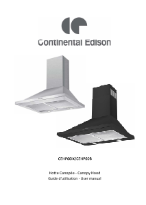 Manual Continental Edison CEHP60IX Cooker Hood