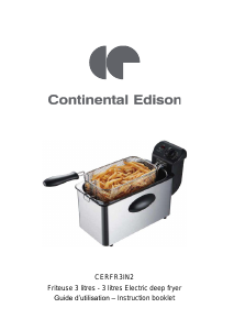 Handleiding Continental Edison CERFR3IN2 Friteuse