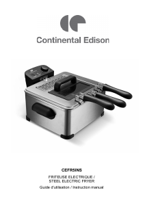 Manual Continental Edison CEFR5INS Deep Fryer