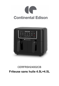 Handleiding Continental Edison CERFRSH24002CB Friteuse