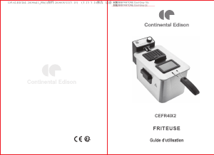 Mode d’emploi Continental Edison CEFR4IX2 Friteuse