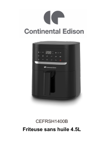 Manual Continental Edison CEFRSH1400B Deep Fryer