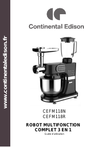 Mode d’emploi Continental Edison CEFM118G Robot de cuisine