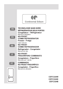 Manual Continental Edison CEFC324W Fridge-Freezer