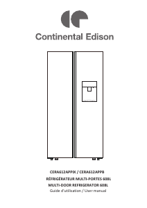 Manual Continental Edison CERA612APPIX Fridge-Freezer