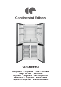 Manual Continental Edison CERA488NFDIX Fridge-Freezer