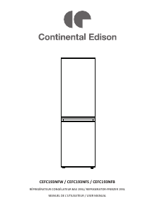 Handleiding Continental Edison CEFC193NFW Koel-vries combinatie