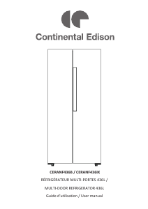 Manual Continental Edison CERANF436IX Fridge-Freezer