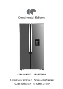 Manual Continental Edison CERA532NBD Fridge-Freezer