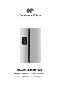 Manual Continental Edison CERANF556IX Fridge-Freezer