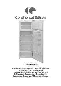 Mode d’emploi Continental Edison CEF2D240W1 Réfrigérateur combiné