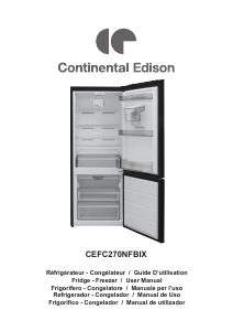 Mode d’emploi Continental Edison CEFC270NFBIX Réfrigérateur combiné