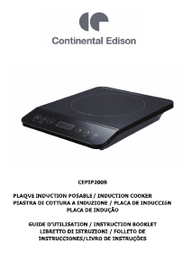 Manual Continental Edison CEPIP200B Hob