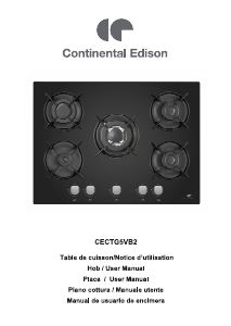 Manual Continental Edison CECTG5VB2 Placa