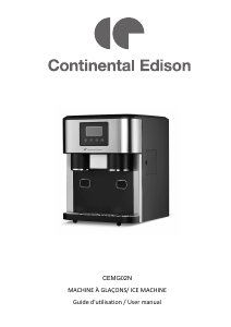 Manual Continental Edison CEMG02N Ice Cube Maker