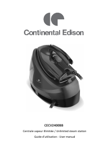 Handleiding Continental Edison CECV2400BB Strijkijzer