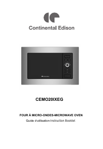 Manual Continental Edison CEMO20IXEG Microwave