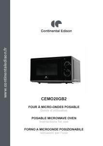 Manual Continental Edison CEMO20GB2 Microwave