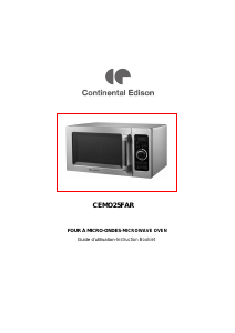 Manual Continental Edison CEMO25FAR Microwave