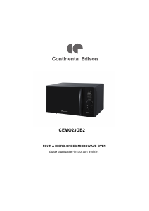 Manual Continental Edison CEMO23GB2 Microwave