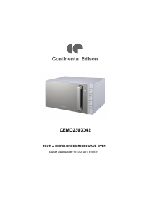 Handleiding Continental Edison CEMO23UX042 Magnetron