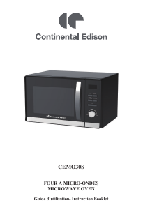 Manual Continental Edison CEMO30S Microwave