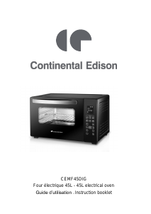 Manual Continental Edison CEMF45DIG Oven