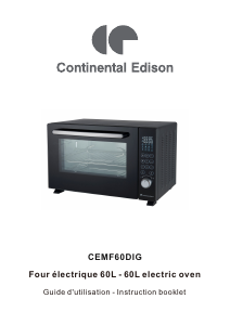 Manual Continental Edison CEMF60DIG Oven