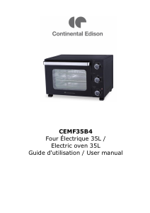 Manual Continental Edison CEMF35B4 Oven