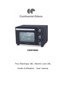 Manual Continental Edison CEMF28B2 Oven