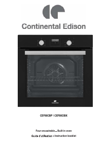 Mode d’emploi Continental Edison CEF80CBIX Four