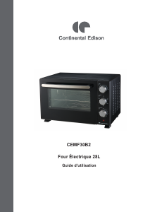 Manual Continental Edison CEMF30B2 Oven