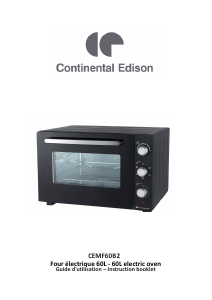 Manual Continental Edison CEMF60B2 Oven